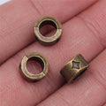 9x9x5mm 1.1g Multicolor Zinc Alloy Star Large Hole Spacer Beads for Bracelet Necklace DIY Jewelry Making