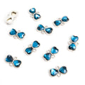 Faceted Glass Bow Connector Jewelry Components For DIY Earrings And Bracelets Charms view 12