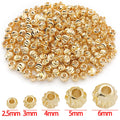Curved Blade Fluted Metal Spacer Beads for Jewelry Making view 7
