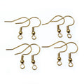 Metal Earring Hooks With Coil and Ball Details in Four Styles view 2