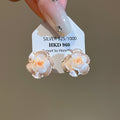 Pastel Camellia Flower Stud Earrings Fashion Jewelry view 6