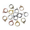 Round Leverback Earring Hooks in Six Metal Finishes view 5