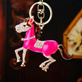 Mixed Jeweled Horse Keychains in Seventeen Pictured Colors and Designs view 3