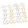 Assorted Metal Ear Wire Hooks in Multiple Styles and Finishes view 1