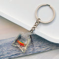 Transparent Water Bag Fish Split Ring Keychains in Eleven Designs view 12