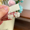 Silver Floral Hoop