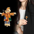 Scarecrow Enamel Metal Brooch Pin for Jackets and Lapels view 4