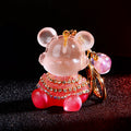 Bubble Pearl Seated Bear Keychains in Five Colors plus Assorted Option view 2