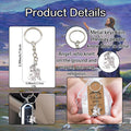 Kneeling Angel Metal Keychain, Organza Bag And Thank You Tag Set view 4