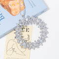 Rhinestone Circular Wreath Christmas Tree Hangers Ribbon 3 Colors view 6