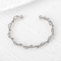 Gold and Silver Tone Open Wire Cuff Bracelets in Twelve Designs view 9