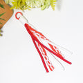Lace Cord Tassel Keychain Multicolor Ribbon Fabric Charm view 6