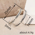 Silver Tone Engraved Feather Hoop Earrings Polished Metal Jewelry view 4