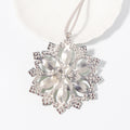 Rhinestone Snowflake Ornament Hanger Green Clear Styles view 4