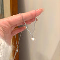 Gold Pearl Bead Strand and Silver Twisted Wave Pearl Necklace view 4