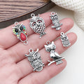 Antique Silver Bird Metal Charms with 12 Listed Options view 2