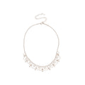 Silver Tone Crystal Tie and Scalloped Collar Necklaces view 5