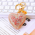 Mixed Cut Crystal Heart Keychains in Five Colors plus Assorted Option view 4