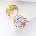 Basketball Player Brooch In 1 Style With Polished Metal Details view 2