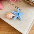 Starfish Shell Pearl Duckbill Hair Clips Four Colors view 6