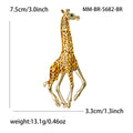 Crystal Spotted Giraffe Brooch with Gold Tone Legs view 5