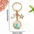 Ocean Scene Metal Keychains and Resin Shell Phone Strap Charms view 8