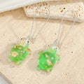 Silver Tone Resin Animal Long Wire Drop Earrings in Six Designs view 2