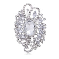 Green Flower Crystal Nine Designs Metal Brooch Pin view 6
