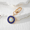 Evil Eye Enamel Moon Sun Hamsa Keychains Lobster Clasp 5 Styles view 4