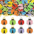 Enamel-Look Silver Gold Ladybug Alloy Charms in 14 Styles view 5