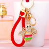 Red-Braided-Loop Multicolor-Striped-Bee