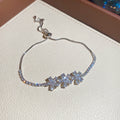 Crystal Flower Bow Slider Bracelets Six Color Styles view 7