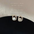 Gold CZ Bow Heart Pearl Leaf Cat Eye Stud Drop Earrings view 8