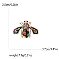 Playing Card Enamel Bee Brooch in Black and White for Jackets and Scarves view 5