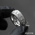 Gold and Silver Tone Triple Row Round Stone Band Ring view 4