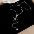 Silver Tone Starfish Pendant Necklaces in Three Designs view 7