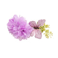 Blue Fabric Peony Butterfly Duckbill Hair Clip Single view 5