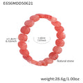 Natural Stone Bead Stretch Bracelet Colorful Oval Chip Styles view 6