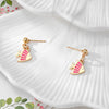 Pink Fish Studs