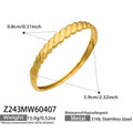 Gold Steel Textured Hinge Bangle Bracelets Mixed Patterns view 8
