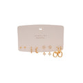 Gold Tone Multipack Of Minimal Studs And Huggie Hoops view 5