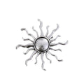 Gold Tone Sunflower Two Designs Metal Brooch Pin for Jackets and Lapels view 5