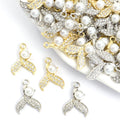 Pearl Crystal Mermaid Tail Jewelry Components For DIY Earrings And Bracelets Charms view 1