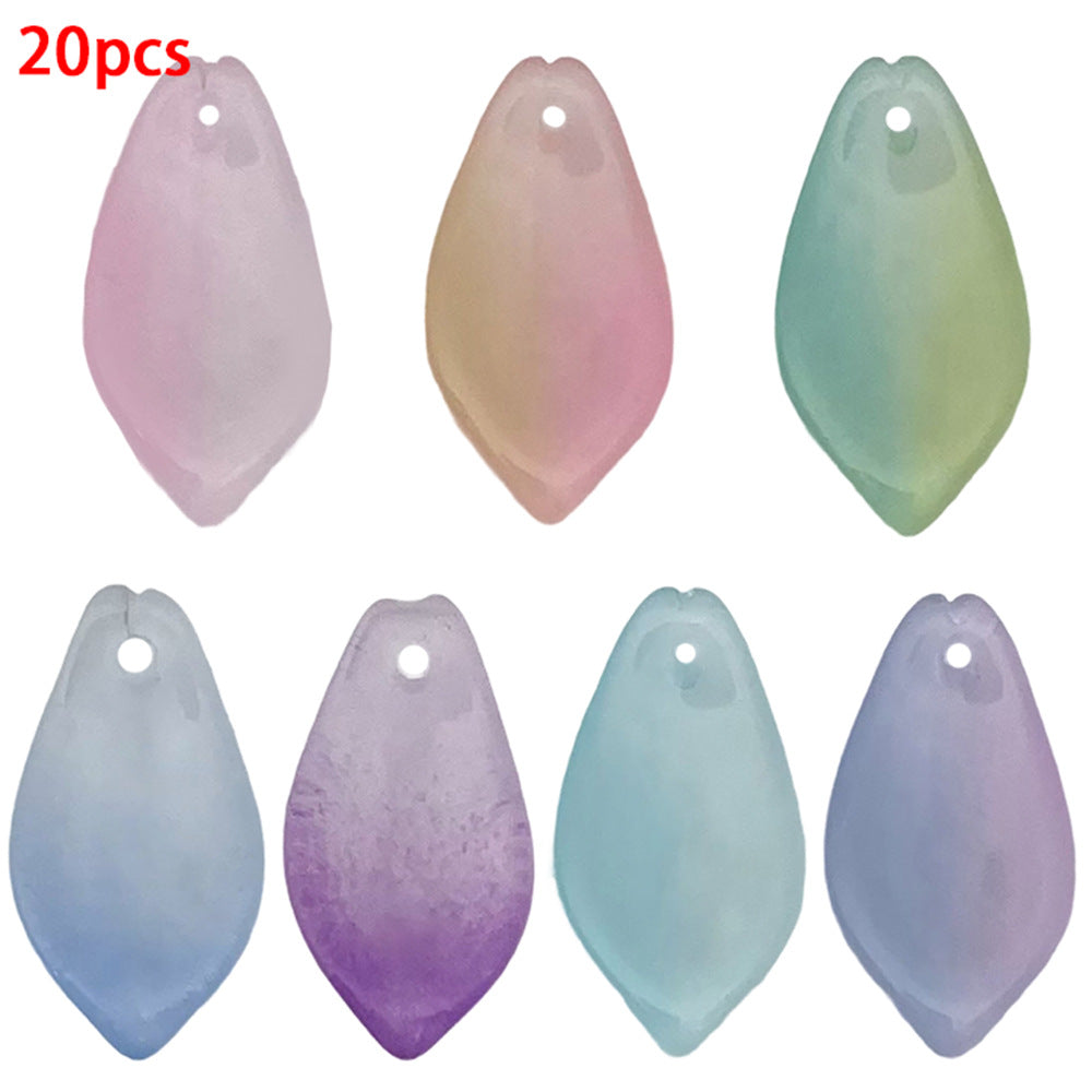 Acrylic Lotus Leaf Lotus Flower Charm Pendants for Hair Stick Headpiece Jewelry Making