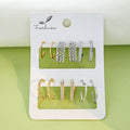 Gold Silver Mixed Geometric Huggie Hoop Earring Sets view 10