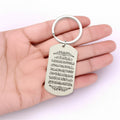 Cream Dog Tag Wooden Arabic Calligraphy Keychain Charm view 4