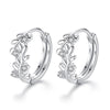 Silver Leaf Hoop