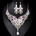 Black Silver Tone Lock Crystal Four Designs Metal Necklace 4 Pictured Designs view 9