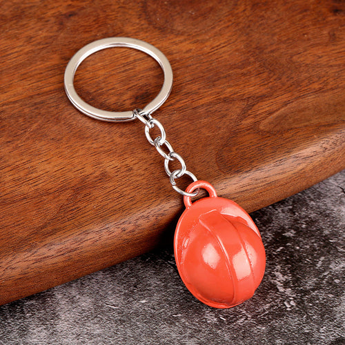 Mini Helmet Zinc Alloy Keychain Safety Helmet Bag Charm