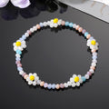Colorful Faceted Bead Daisy Stretch Bracelets in Eleven Designs view 2